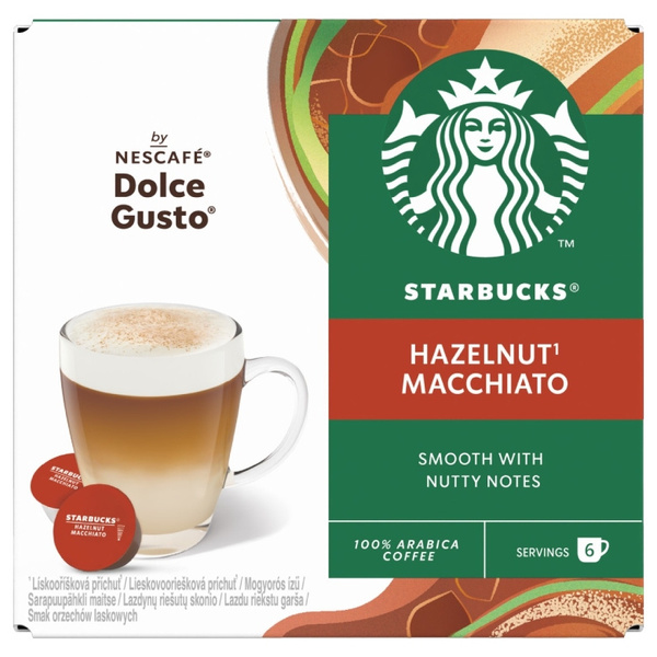 OUTLET - Kapsułki Nescafé Dolce Gusto STARBUCKS® Hazelnut Macchiato 12 sztuk