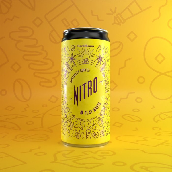 Hard Beans Nitro Flat White Sweet 200 ml