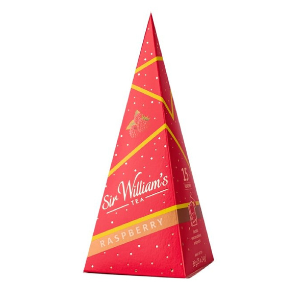 Owocowa herbata Sir Williams Tea Raspberry - Piramida 15x2,4g