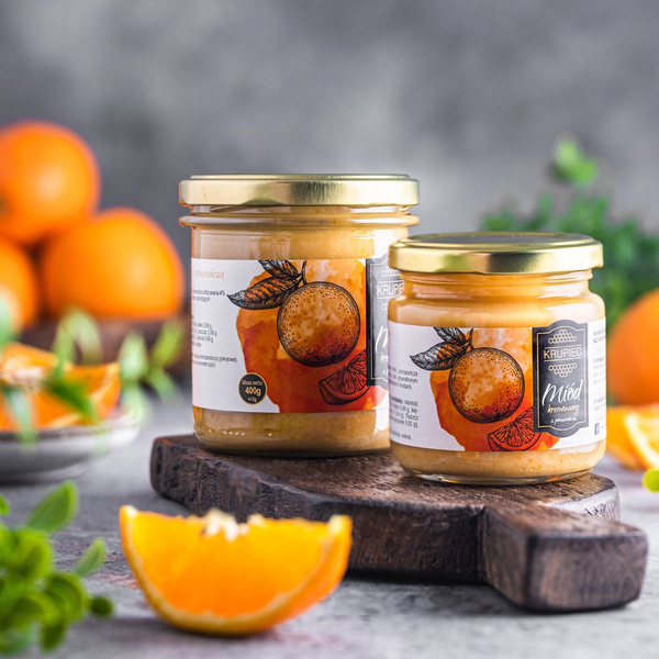 Miód z pomarańczą Krupiec 220g – NIEDOSTĘPNY