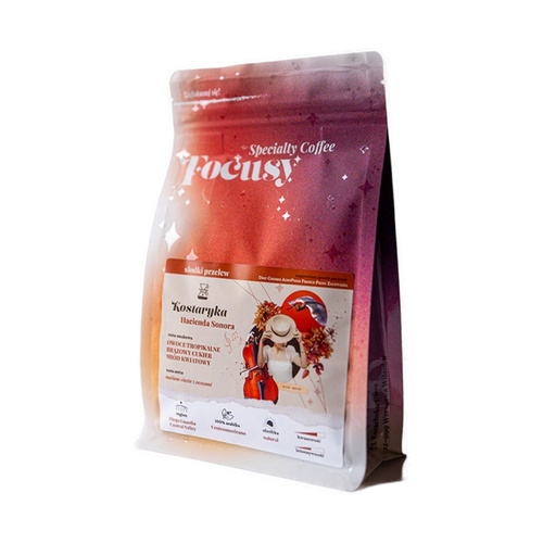 Kawa ziarnista Focusy KOSTARYKA Hacienda Sonora - słodki przelew 250g