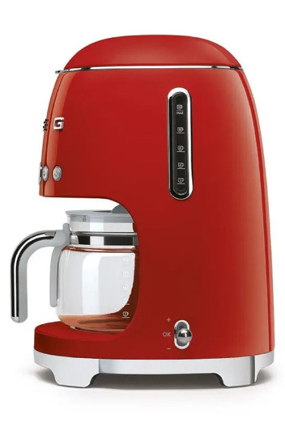 Przelewowy ekspres do kawy Smeg DCF02RDEU - Czerwony