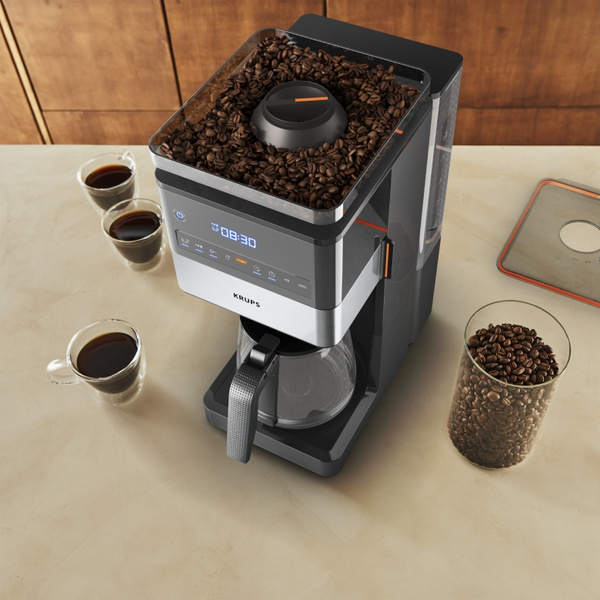 Ekspres do kawy KRUPS Grind Aroma XL KM842810 - Czarny
