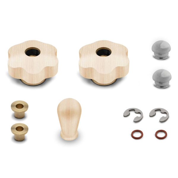 Zestaw uchwytów do ekspresów Lelit MaraX PLA2203 - Drewno klonowe