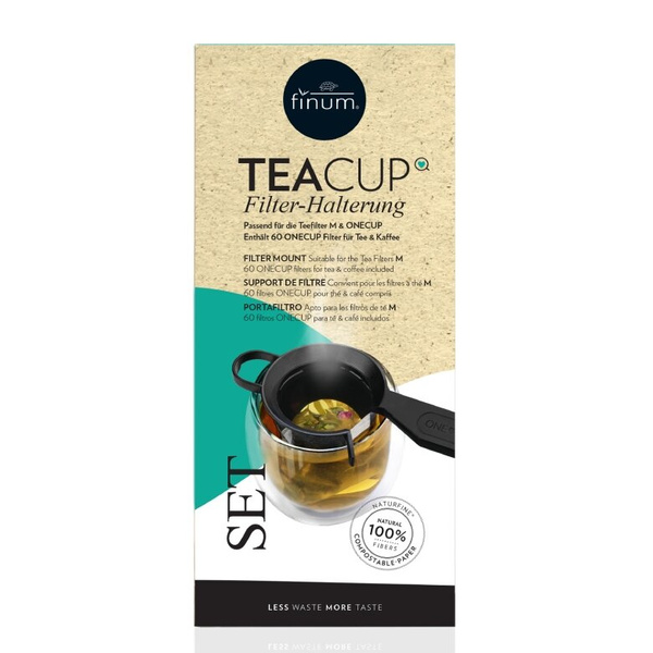 Zestaw do filiżanki Finum TeaCup Set - Uchwyt + filtry 60szt.