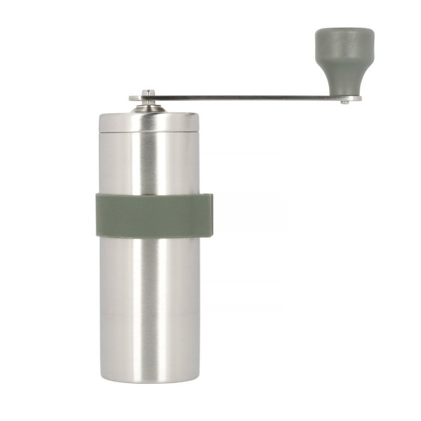 Ręczny młynek do kawy Hario V60 Metal Outdoor Coffee Mill - Srebrny – NIEDOSTĘPNY