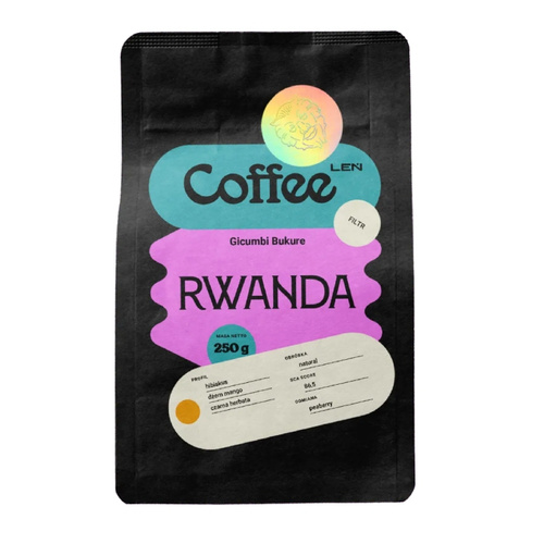 Kawa ziarnista Leń Coffee Rwanda Gicumbi Bukure 250g – NIEDOSTĘPNY