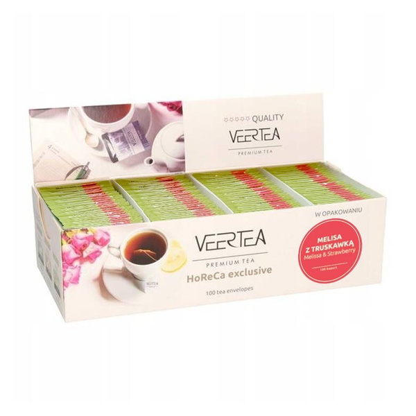 Herbata ziołowo-owocowa Veertea Melisa z truskawką 100x2g