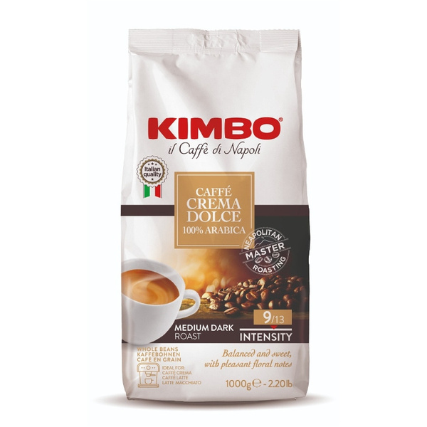 Kawa ziarnista Kimbo Crema Dolce Arabica 100% 1kg