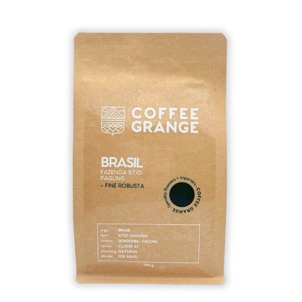 Kawa ziarnista Coffee Grange Brasil Fazenda Sitio Pagung – Fine Robusta 250g – NIEDOSTĘPNY