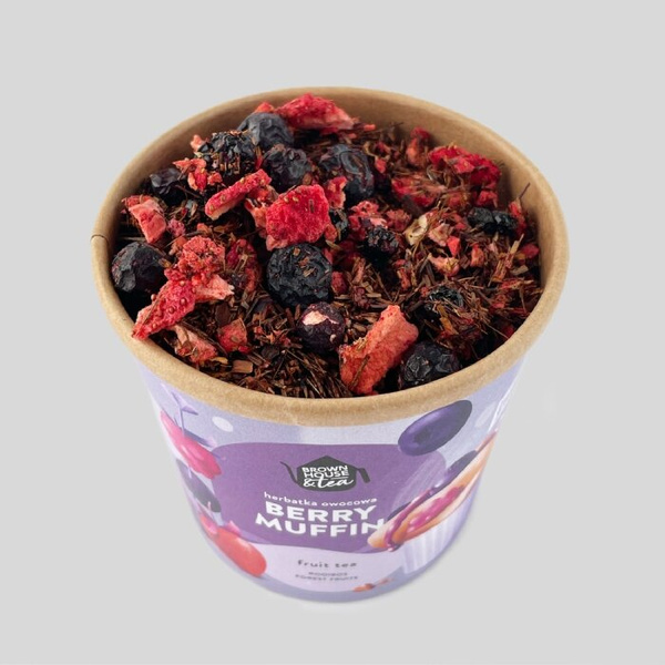 Herbata Brown House&Tea BERRY MUFFIN - rooibos z owocami leśnymi 50g
