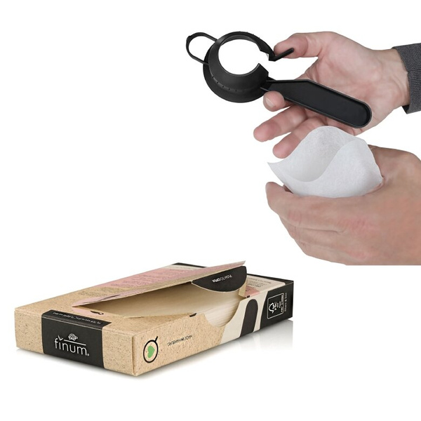 Zestaw do filiżanki Finum TeaCup Set - Uchwyt + filtry 60szt.