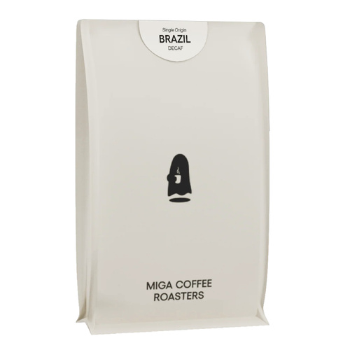 Kawa ziarnista Miga Brazil Alta Mogiana Decaf 200g - opinie w konesso.pl