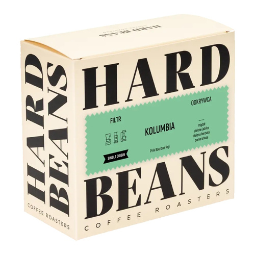 Kawa ziarnista Hard Beans Kolumbia Pink Bourbon Koji 200g - opinie w konesso.pl