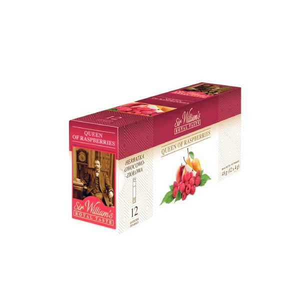 Owocowa herbata Sir Williams Royal Taste Queen of Raspberries 12x4g