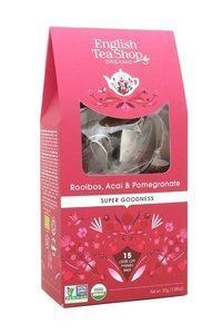Ziołowa herbata English Tea Shop Rooibos, Acai & Pomegranate 15x2g - opinie w konesso.pl