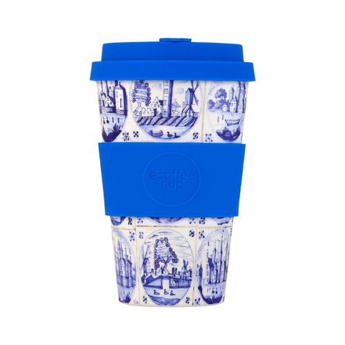 Kubek na wynos Ecoffee Cup Pattern 400 ml - Delfts Blue - opinie w konesso.pl