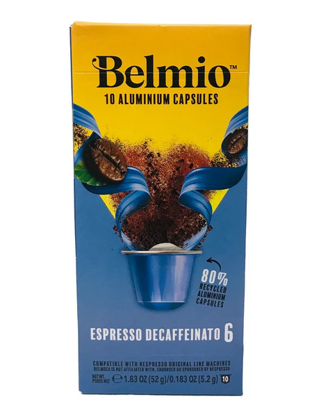 OUTLET - Kapsułki do Nespresso Belmio Espresso Decaffeinato 10 sztuk