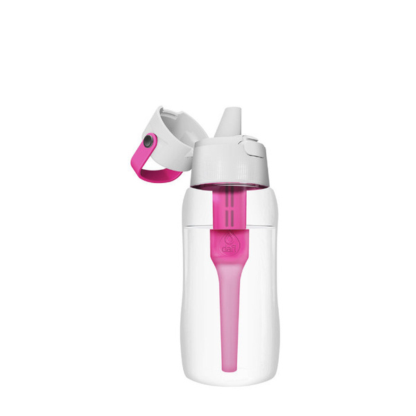 Butelka filtrująca Dafi SOLID 0,5 l + filtr węglowy - Flamingowy
