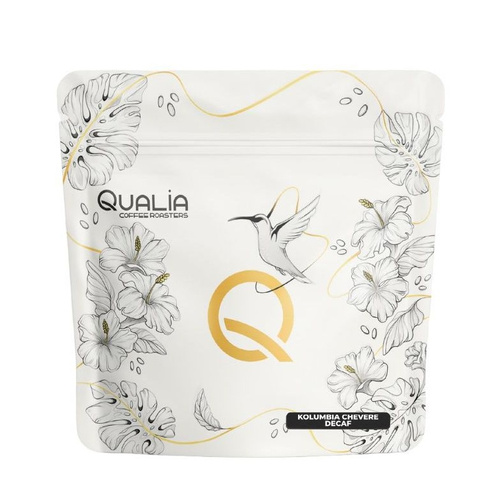 Kawa ziarnista Qualia Kolumbia Chevere Decaf 250g - kawa bezkofeinowa