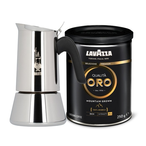 ZESTAW - Kawiarka Bialetti Venus 6TZ + Lavazza Qualita Oro Mountain Grown 250g - puszka