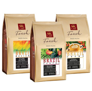 ZESTAW - MK Cafe Fresh Brazil Santos 1kg + MK Cafe Fresh Brazil Mogiana 1kg + MK Cafe Fresh Brazil Crema 1kg