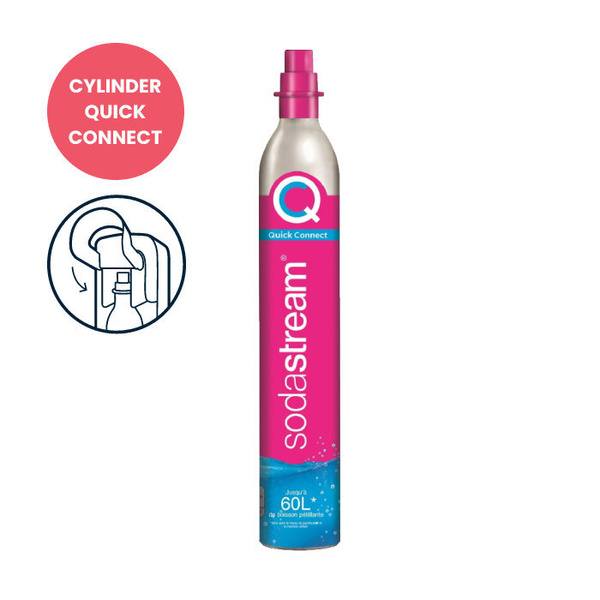 OUTLET - Cylinder z gazem SodaStream Quick Connect - różowy nabój z CO2