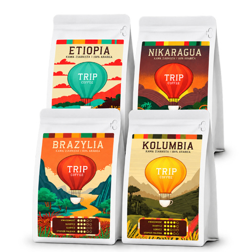 ZESTAW - Kawa ziarnista Trip Coffee 4x250g