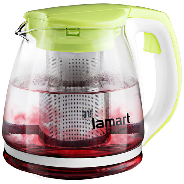 Dzbanek z zaparzaczem Lamart Verre 1,1l - Zielony