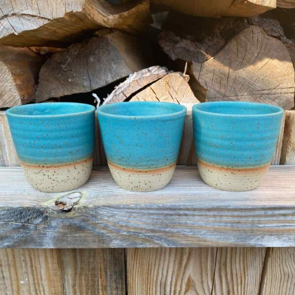 Ceramiczny kubek POTPOTSTUDIO - Lazur 200 ml