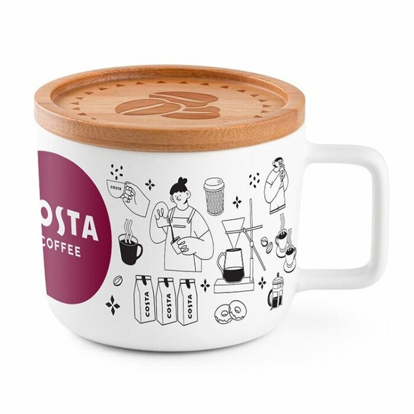 Kubek z pokrywką COSTA COFFEE 200 ml
