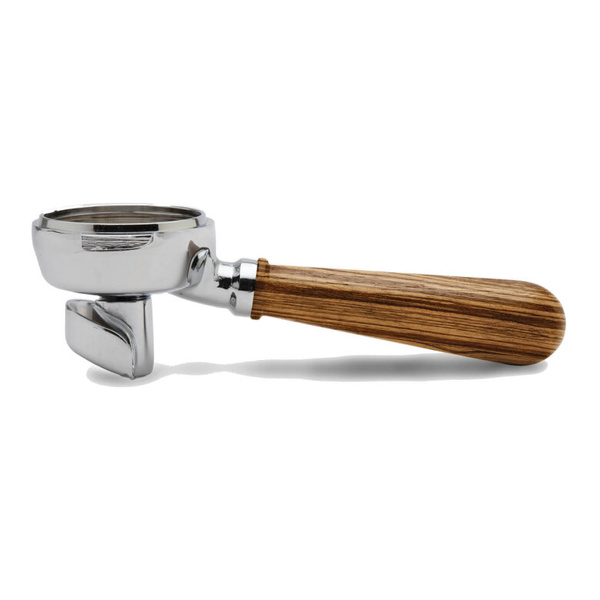 Portafilter Lelit PLA582Z - z podwójną wylewką 58 mm - Drewno Zebrano