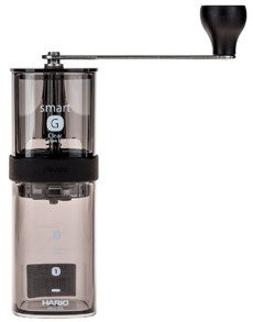 HARIO Smart G Coffee Mill Przezroczysty Czarny - ręczny młynek do kawy - NIEDOSTĘPNY