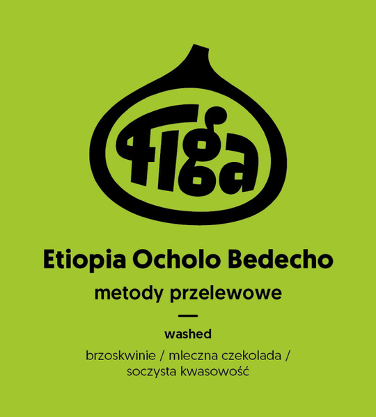 Kawa ziarnista Figa Coffee Etiopia Ocholo Bedecho Washed FILTR 250g