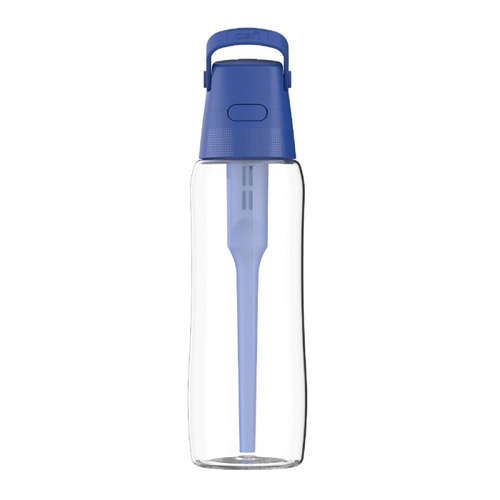 Szklana butelka filtrująca wodę Dafi GLASS 0,6 L + filtr - Navy Cobalt