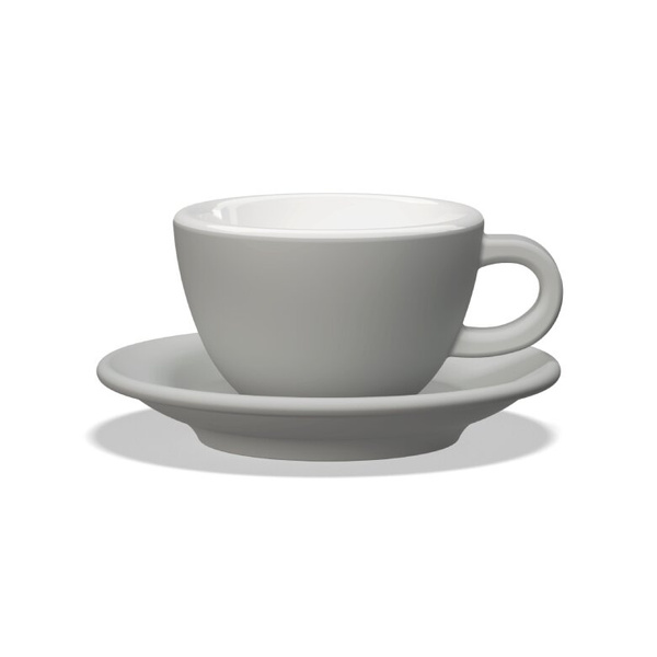 Filiżanka do cappuccino Club House Tulipano 210ml - Szary mat