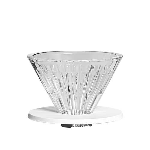 Szklany dripper Timemore Crystal Eye Glass 01 PC Holder - Biały