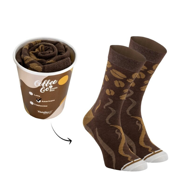 Skarpetki Rainbow Socks - Kawa americano 41-46
