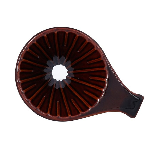 Ceramiczny drip Tiamo z rączką V02 - Brązowy