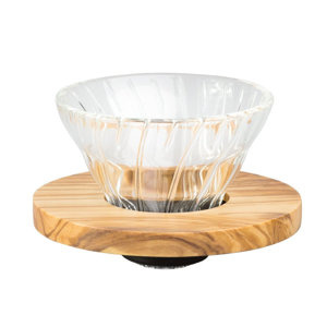Szklany Drip Hario V60-01 - Olive Wood - opinie w konesso.pl