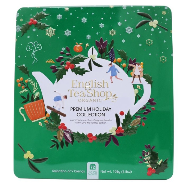 Herbata świąteczna English Tea Shop Premium Holiday Collection Green - 72 saszetki - NIEDOSTĘPNY