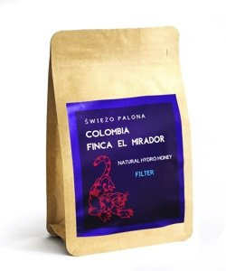Kawa ziarnista Świeżo Palona Colombia Finca El Mirador Bourbon Natural Hydro Honey 200g - NIEDOSTĘPNY