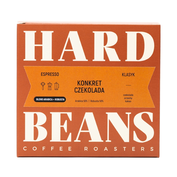 Kawa ziarnista Hard Beans Konkret Czekolada Espresso 250g