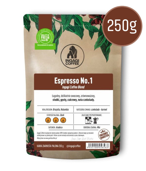 Kawa ziarnista Ingagi Coffee Espresso No 1 250g