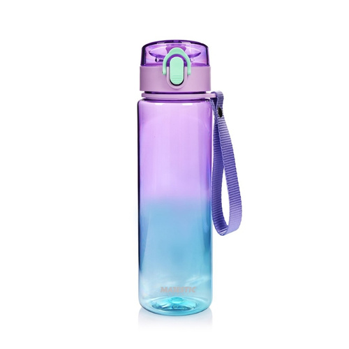 Butelka na wodę Majestic Sport Aura 560 ml - Fioletowo-niebieska