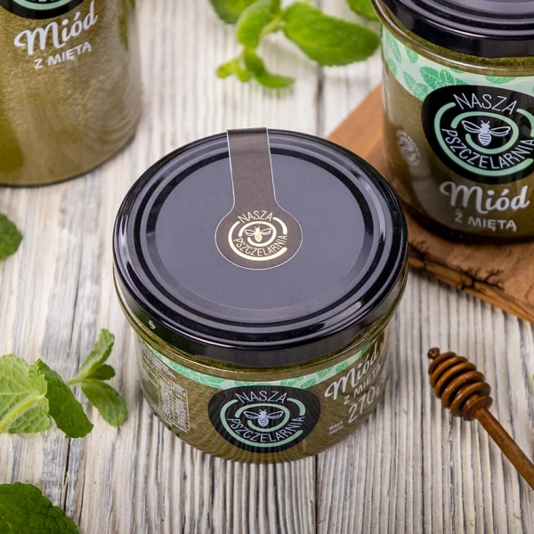 Miód z miętą Nasza Pszczelarnia 270g