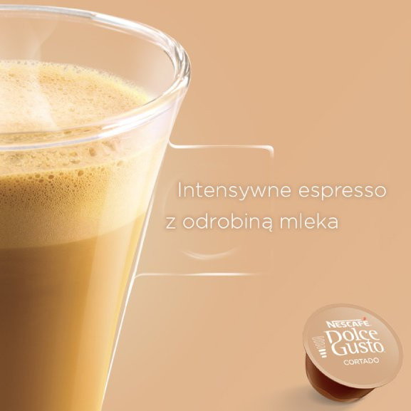 OUTLET - Kapsułki Nescafé Dolce Gusto Cortado Espresso Macchiato 16 sztuk