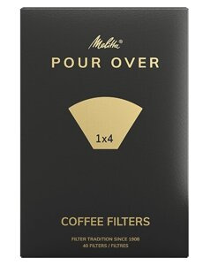 Filtry do kawy Melitta Pour Over 1x4 - 40 szt - opinie w konesso.pl