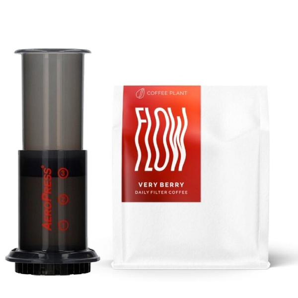 ZESTAW - Aeropress GO + COFFEE PLANT FLOW Very Berry 250g