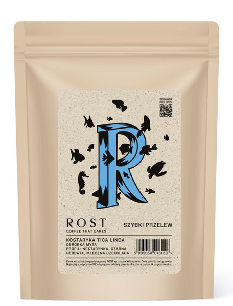Kawa ziarnista ROST  Kostaryka Tica Linda SZYBKI PRZELEW 1kg - NIEDOSTĘPNY